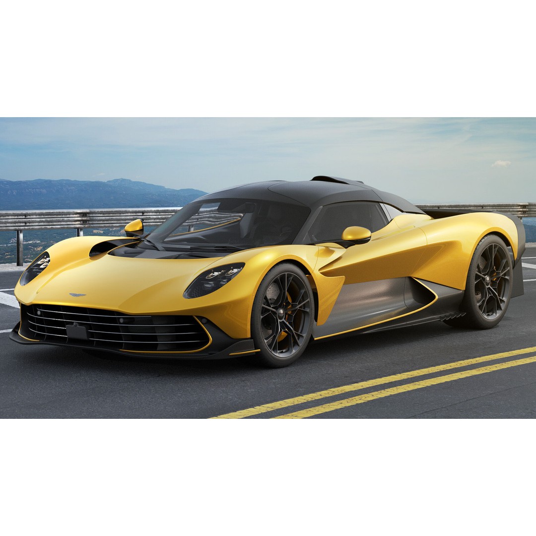 Aston Martin Valhalla 2026 3D Model – High Poly Sports Car, FBX, OBJ, Blender - View 6