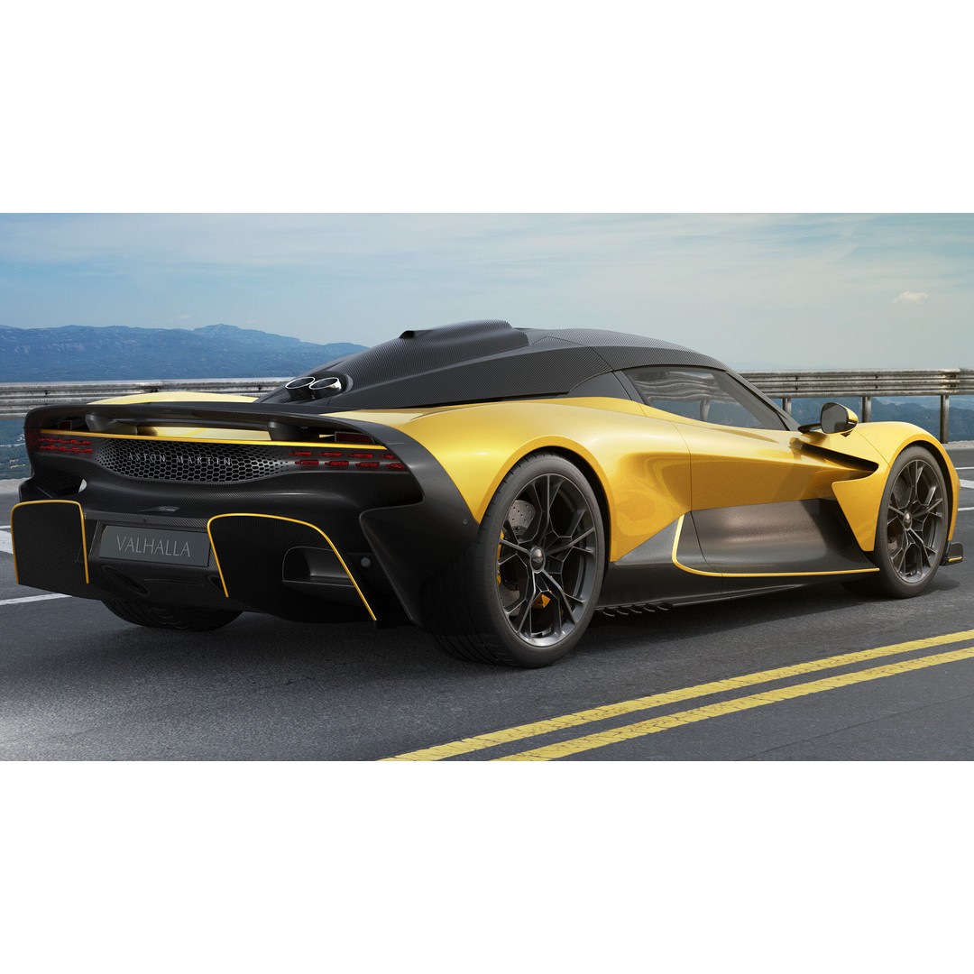 Aston Martin Valhalla 2026 3D Model – High Poly Sports Car, FBX, OBJ, Blender - View 7