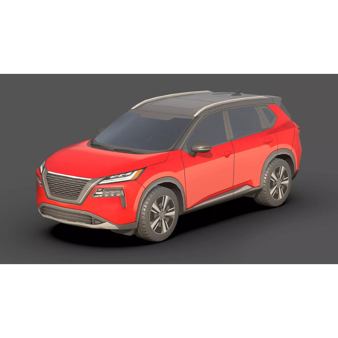 City Low Poly Cars Pack 3D Model – Unique Low-Poly Vehicles, FBX, OBJ - View 11