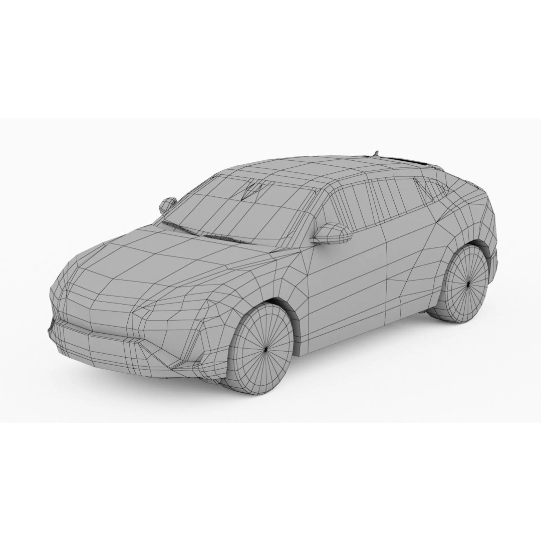 City Low Poly Cars Pack 3D Model – Unique Low-Poly Vehicles, FBX, OBJ - View 12