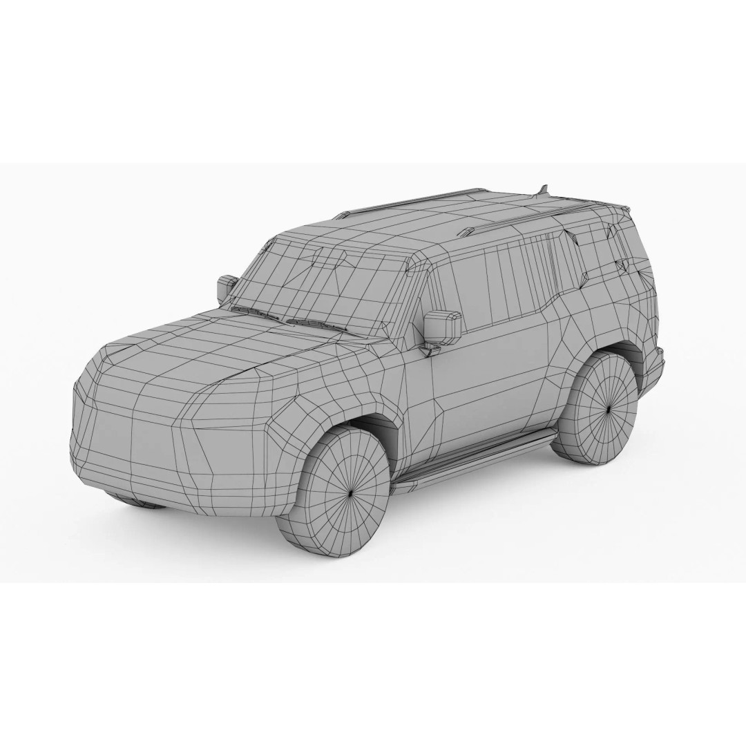 City Low Poly Cars Pack 3D Model – Unique Low-Poly Vehicles, FBX, OBJ - View 13