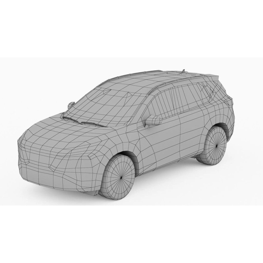 City Low Poly Cars Pack 3D Model – Unique Low-Poly Vehicles, FBX, OBJ - View 15