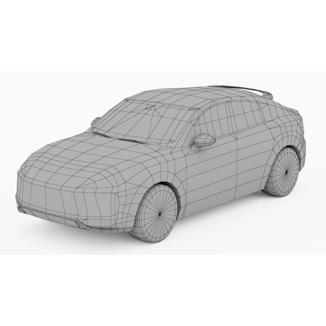 City Low Poly Cars Pack 3D Model – Unique Low-Poly Vehicles, FBX, OBJ - View 16