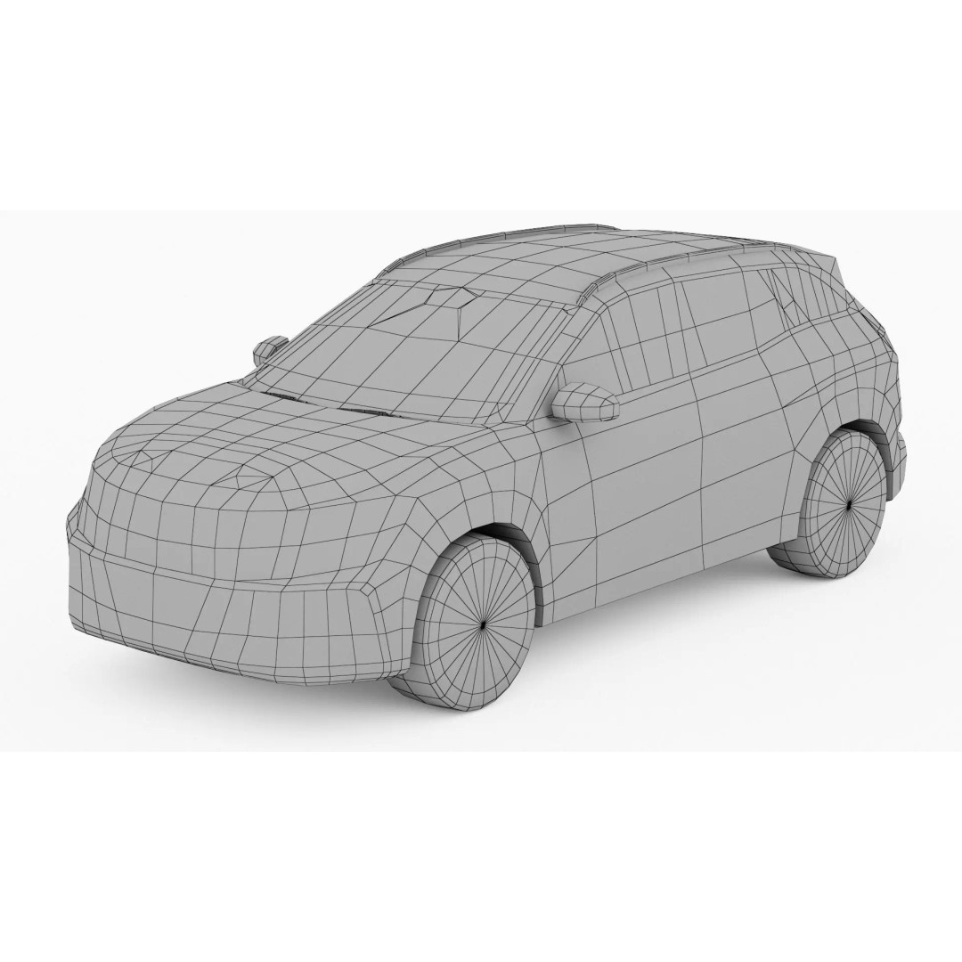 City Low Poly Cars Pack 3D Model – Unique Low-Poly Vehicles, FBX, OBJ - View 20