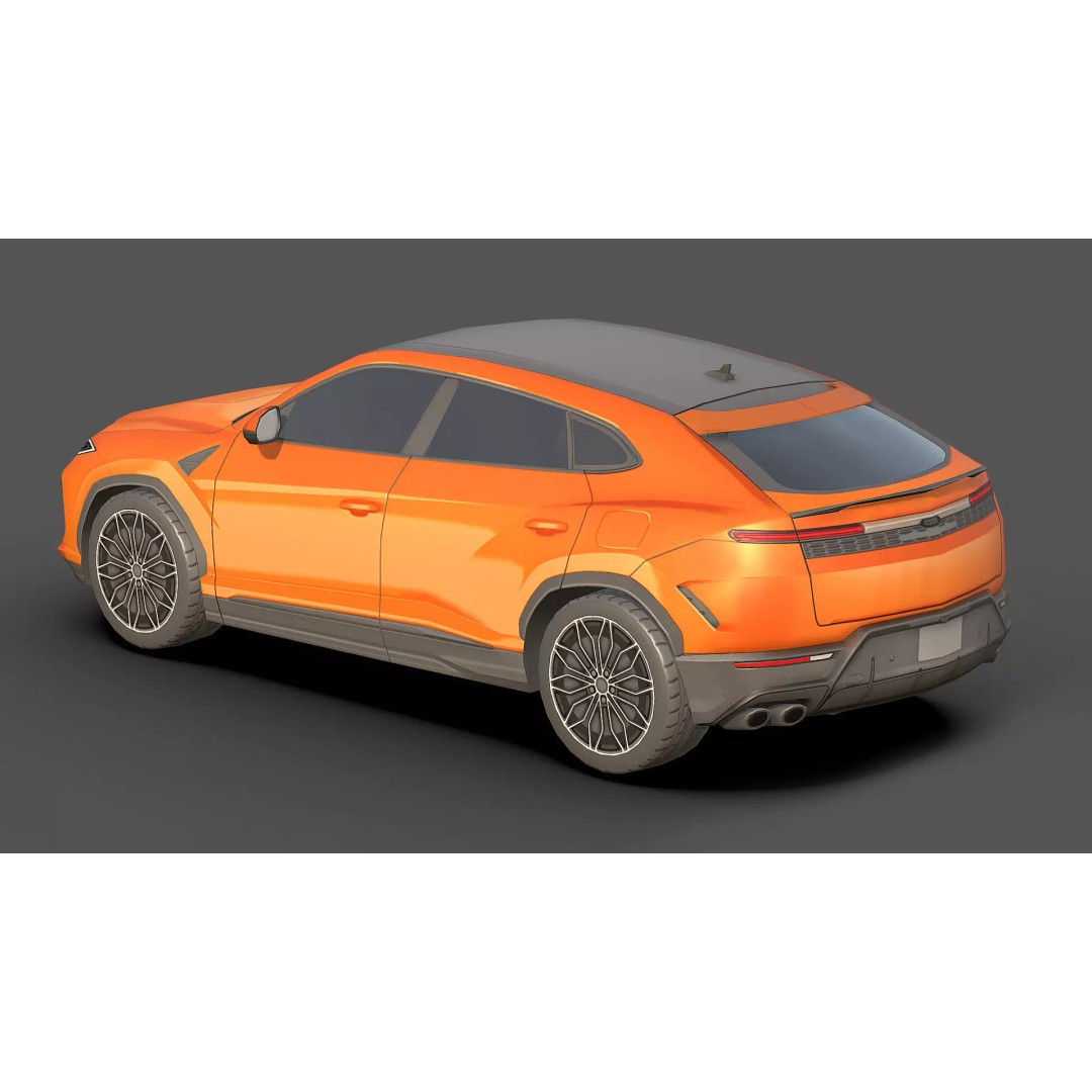 City Low Poly Cars Pack 3D Model – Unique Low-Poly Vehicles, FBX, OBJ - View 21