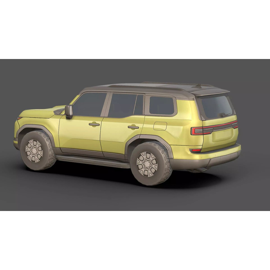 City Low Poly Cars Pack 3D Model – Unique Low-Poly Vehicles, FBX, OBJ - View 22