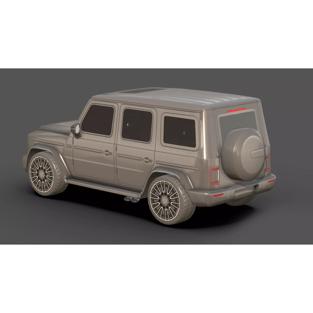 City Low Poly Cars Pack 3D Model – Unique Low-Poly Vehicles, FBX, OBJ - View 23