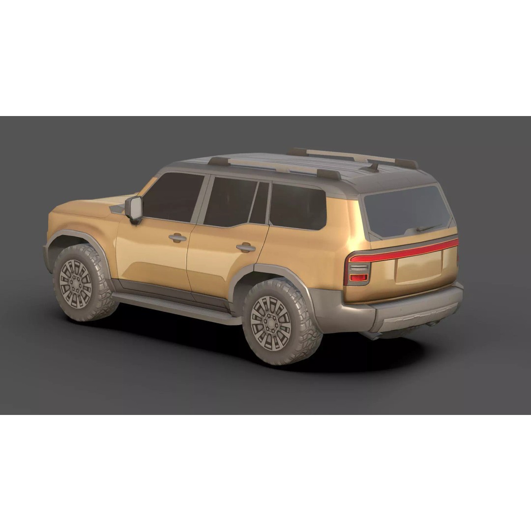 City Low Poly Cars Pack 3D Model – Unique Low-Poly Vehicles, FBX, OBJ - View 26