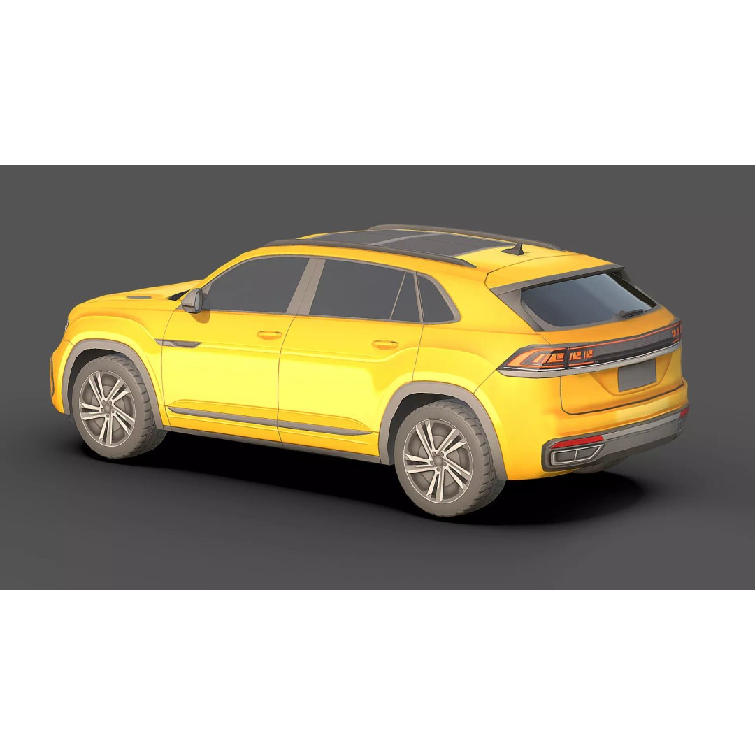 City Low Poly Cars Pack 3D Model – Unique Low-Poly Vehicles, FBX, OBJ - View 27