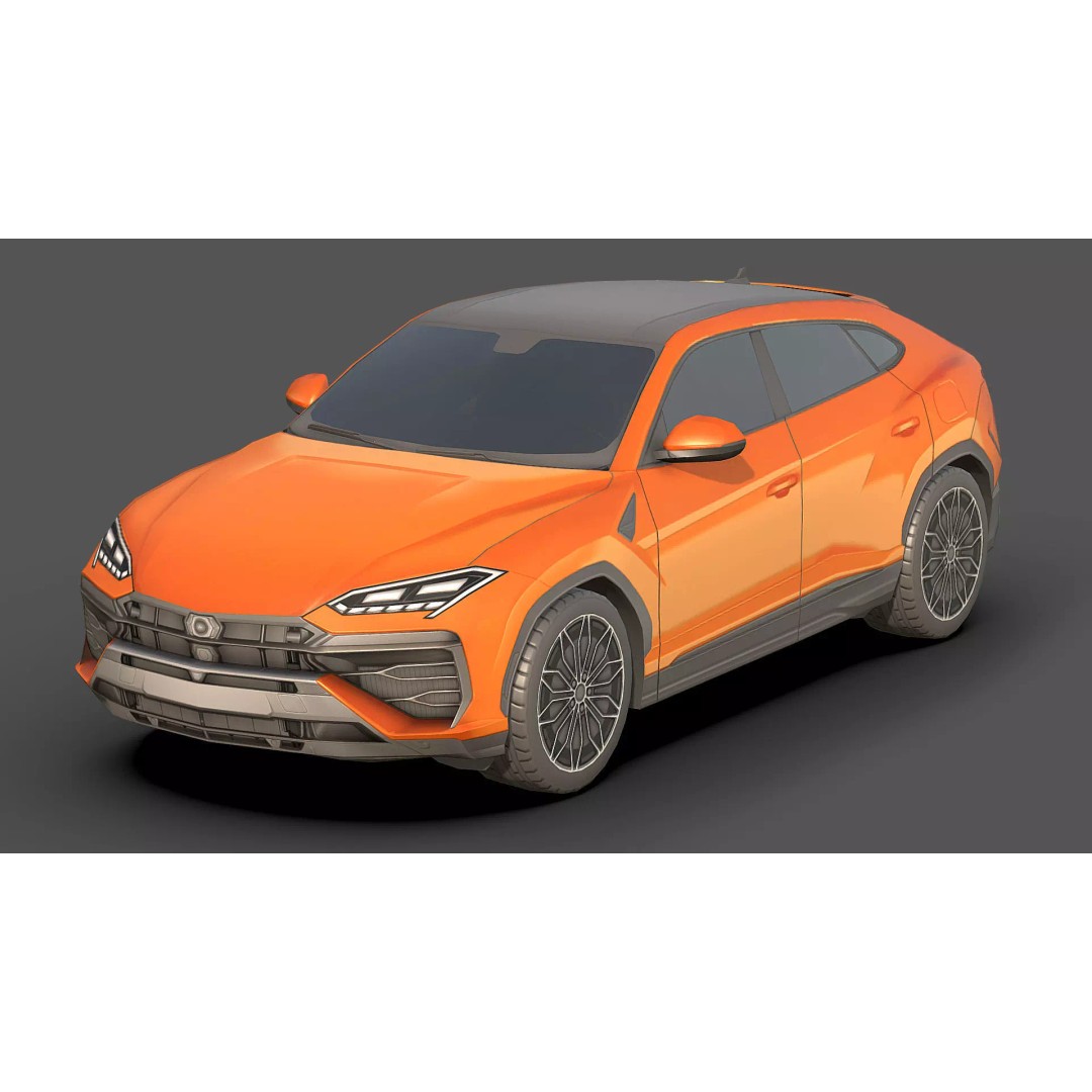 City Low Poly Cars Pack 3D Model – Unique Low-Poly Vehicles, FBX, OBJ - View 3
