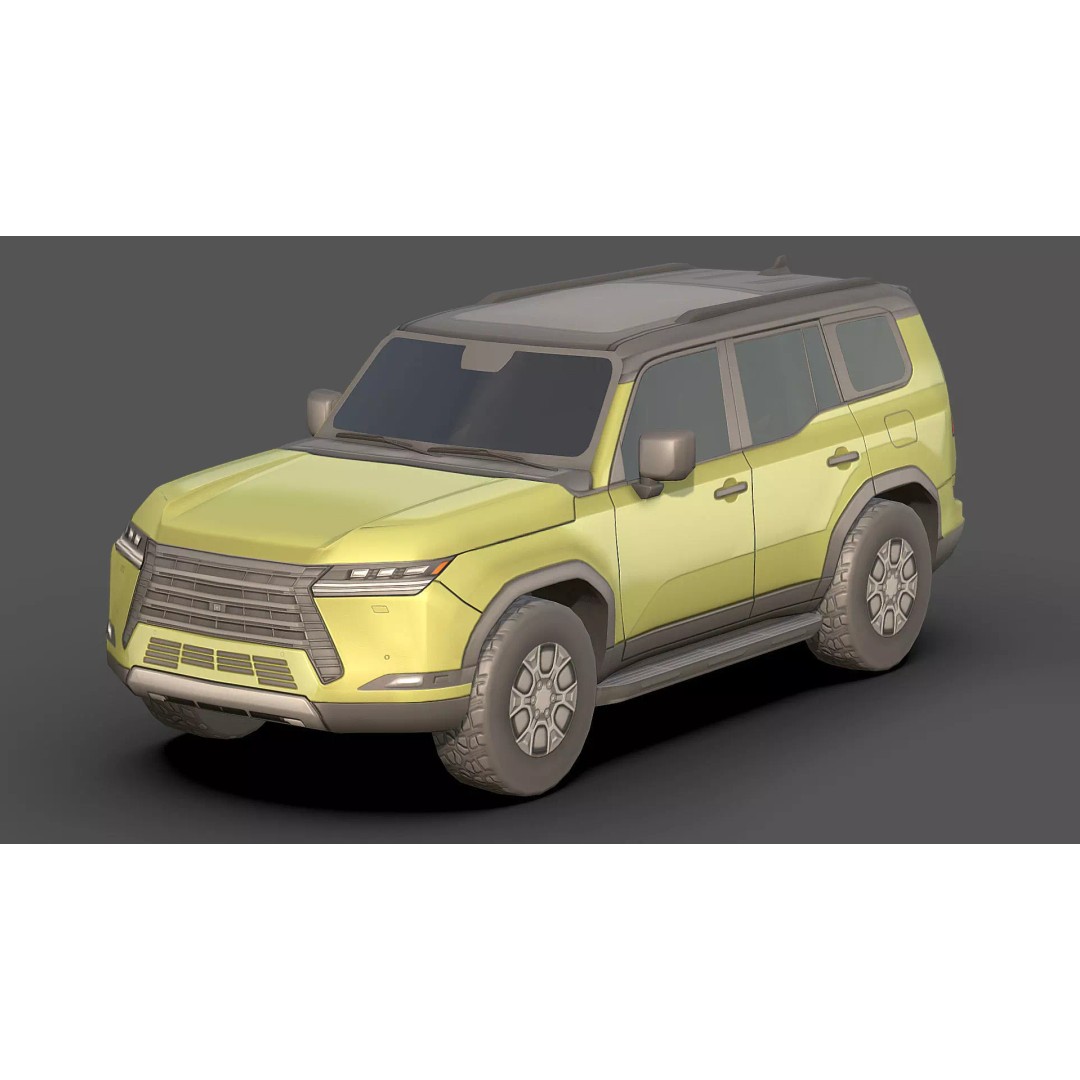 City Low Poly Cars Pack 3D Model – Unique Low-Poly Vehicles, FBX, OBJ - View 4