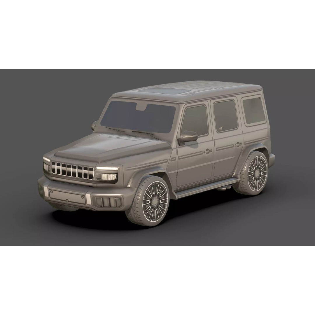 City Low Poly Cars Pack 3D Model – Unique Low-Poly Vehicles, FBX, OBJ - View 5