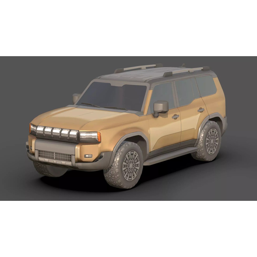 City Low Poly Cars Pack 3D Model – Unique Low-Poly Vehicles, FBX, OBJ - View 7