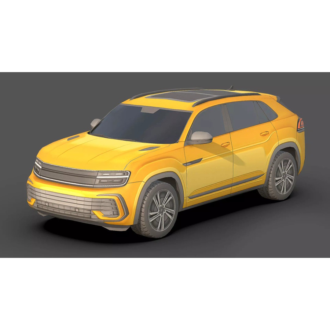 City Low Poly Cars Pack 3D Model – Unique Low-Poly Vehicles, FBX, OBJ - View 8