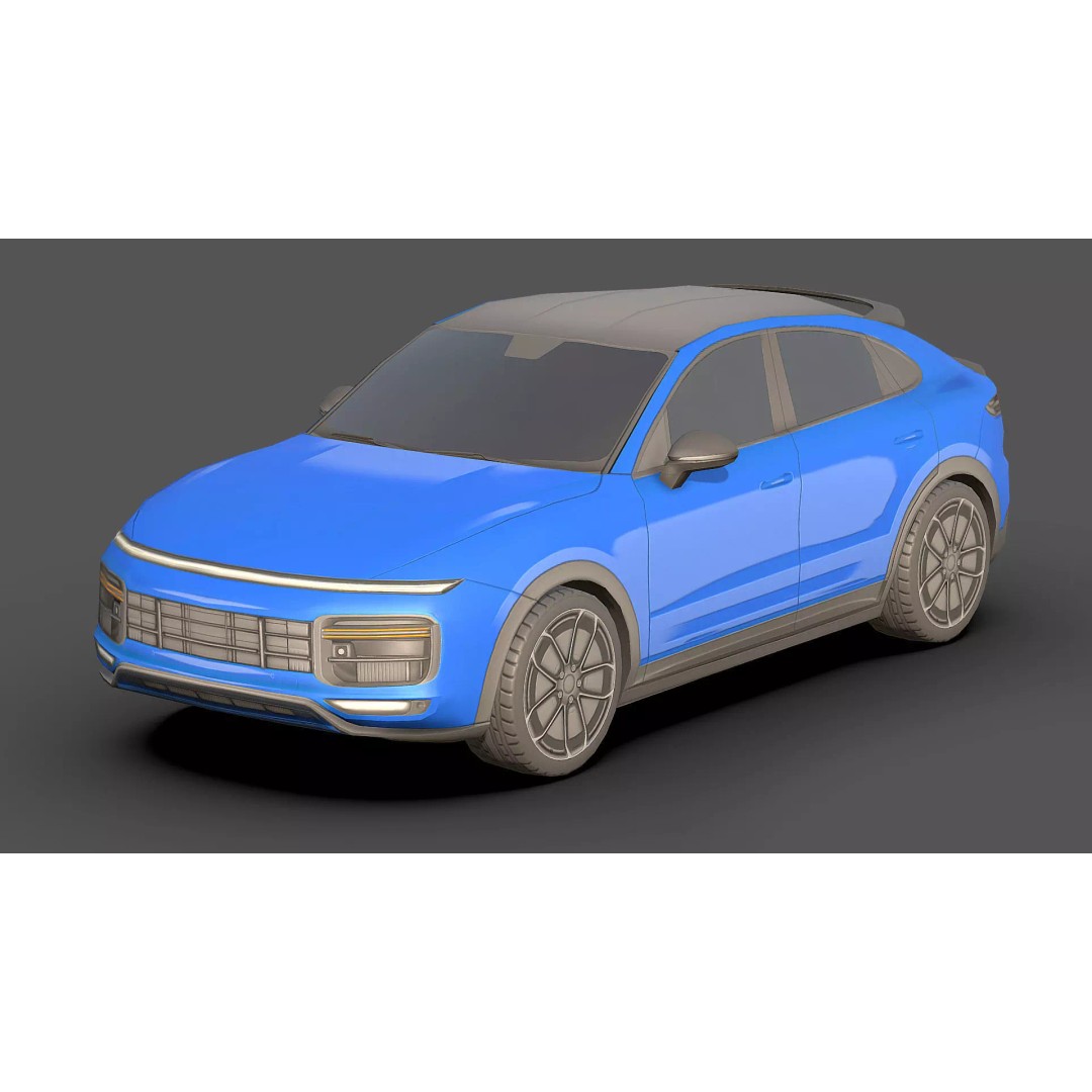 City Low Poly Cars Pack 3D Model – Unique Low-Poly Vehicles, FBX, OBJ - View 9