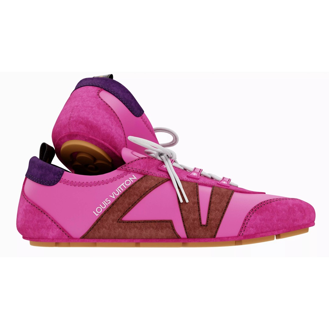 Louis Vuitton Sneakers 3D Model – Luxury PBR Footwear, FBX & OBJ - View 7