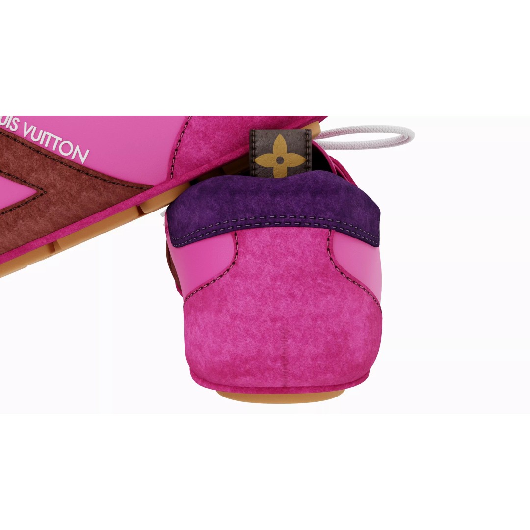 Louis Vuitton Sneakers 3D Model – Luxury PBR Footwear, FBX & OBJ - View 8