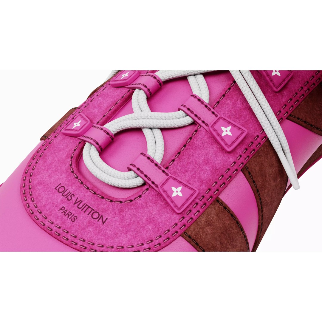 Louis Vuitton Sneakers 3D Model – Luxury PBR Footwear, FBX & OBJ - View 9