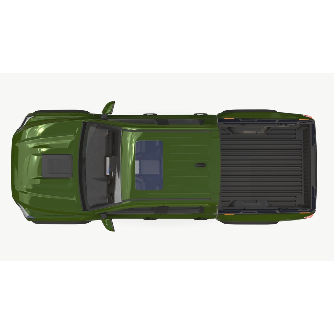 Toyota Tacoma 3D Model – Low Poly Game Ready SUV, FBX & Blender - View 10