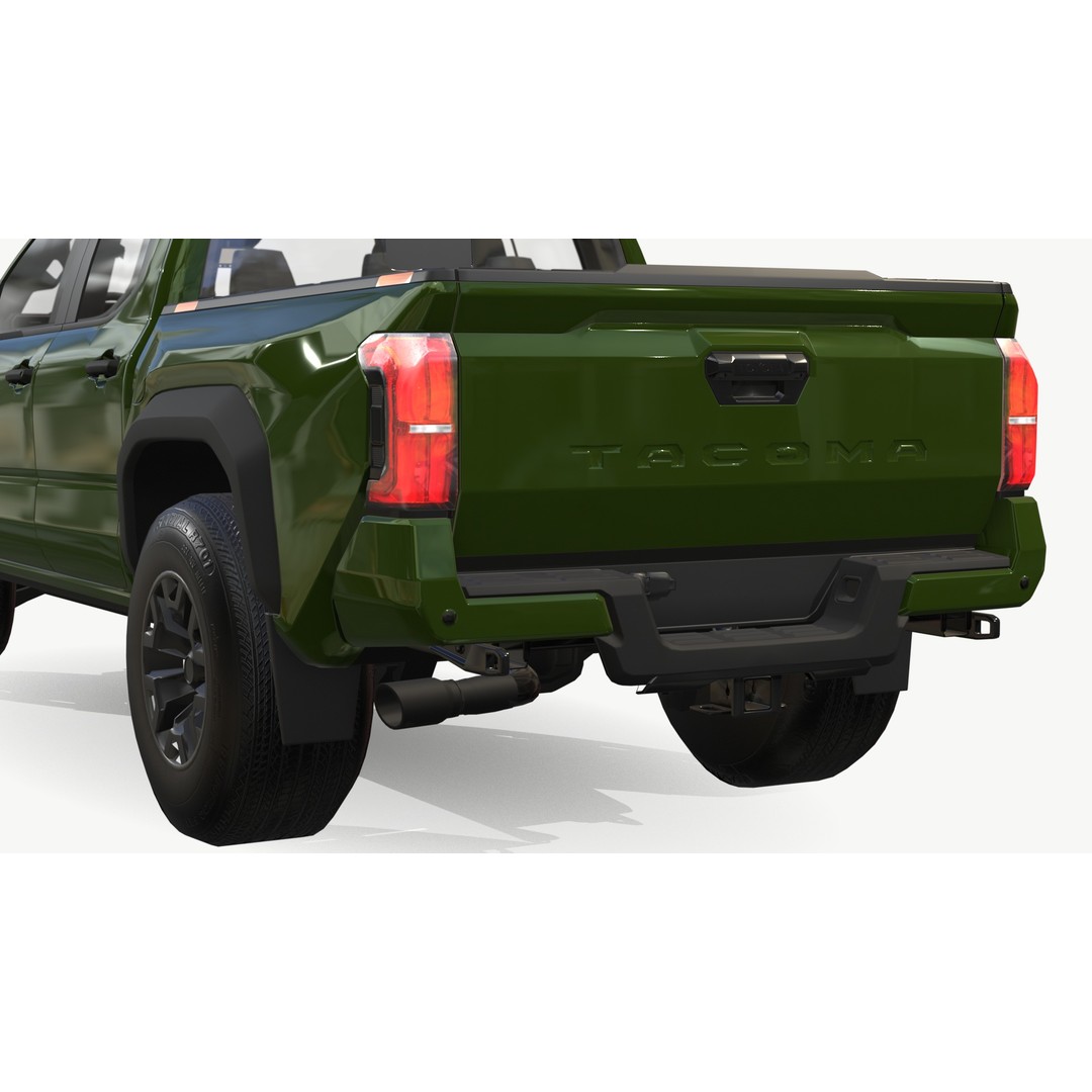 Toyota Tacoma 3D Model – Low Poly Game Ready SUV, FBX & Blender - View 11
