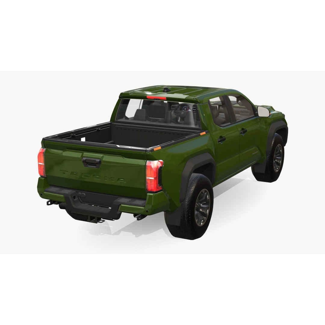Toyota Tacoma 3D Model – Low Poly Game Ready SUV, FBX & Blender - View 12