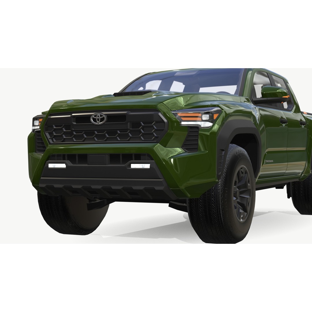 Toyota Tacoma 3D Model – Low Poly Game Ready SUV, FBX & Blender - View 14
