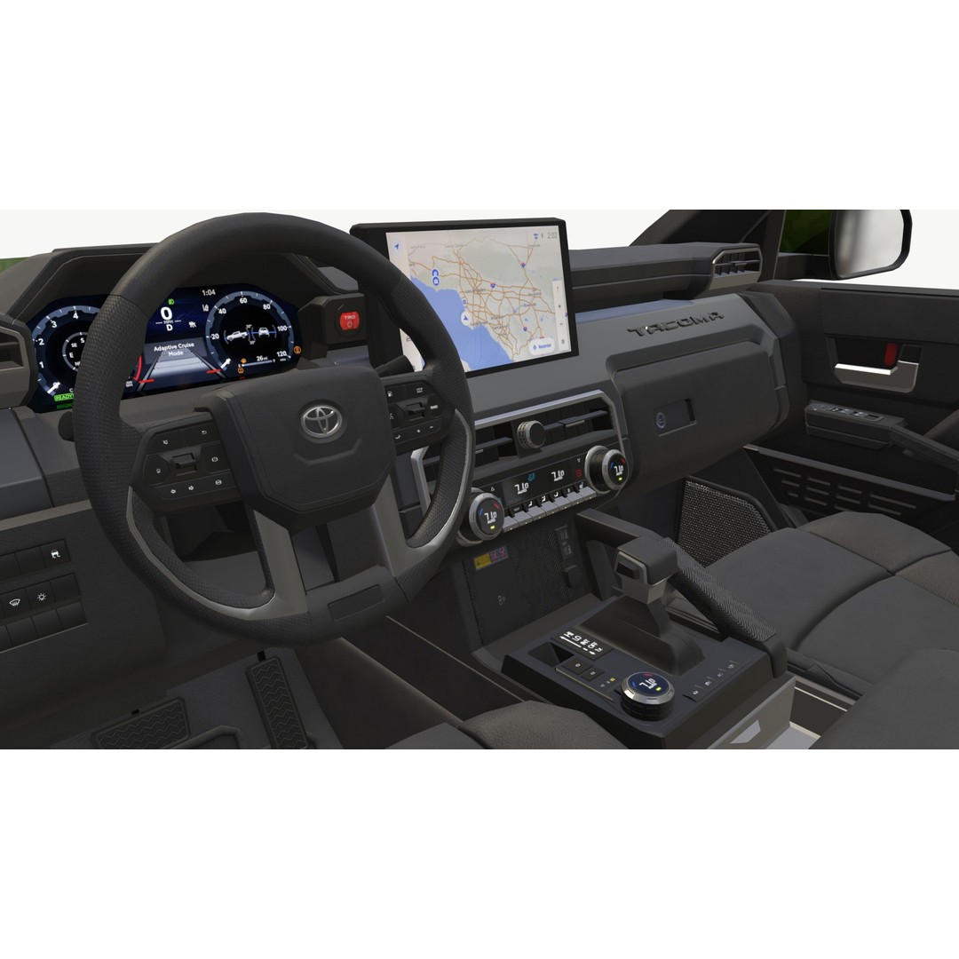 Toyota Tacoma 3D Model – Low Poly Game Ready SUV, FBX & Blender - View 15