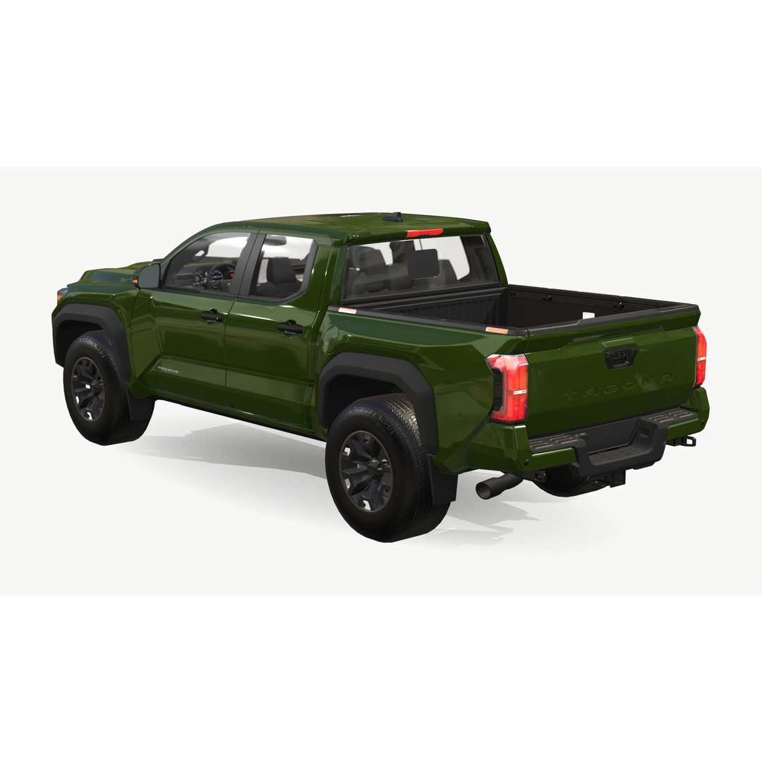 Toyota Tacoma 3D Model – Low Poly Game Ready SUV, FBX & Blender - View 5