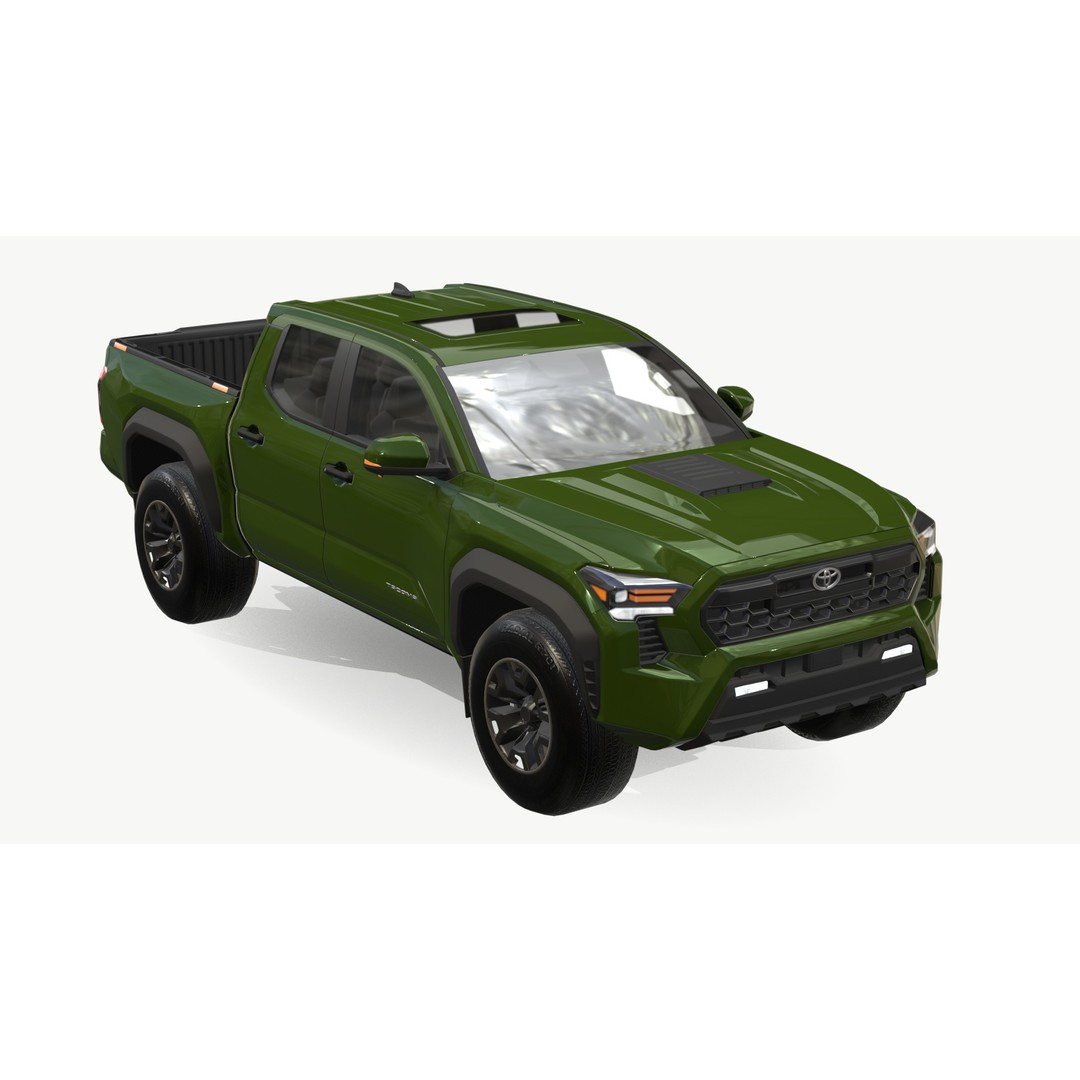 Toyota Tacoma 3D Model – Low Poly Game Ready SUV, FBX & Blender - View 6