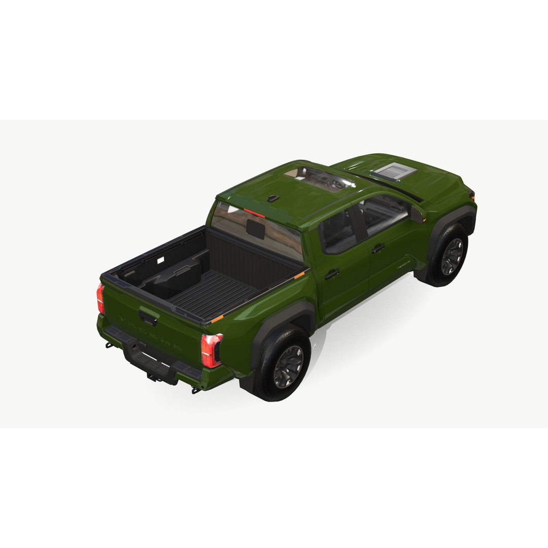 Toyota Tacoma 3D Model – Low Poly Game Ready SUV, FBX & Blender - View 7