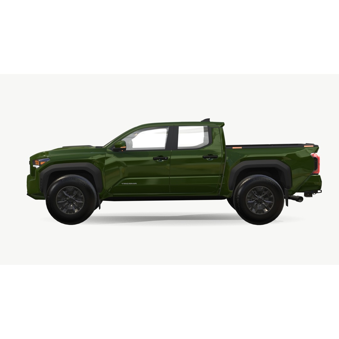 Toyota Tacoma 3D Model – Low Poly Game Ready SUV, FBX & Blender - View 8