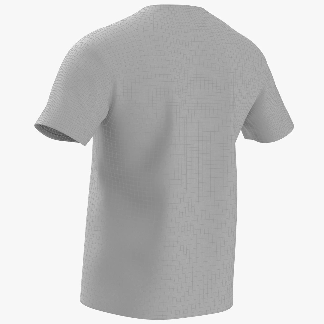 T-Shirt 3D Model – Low Poly Realistic Clothing for Games, FBX, OBJ - View 13