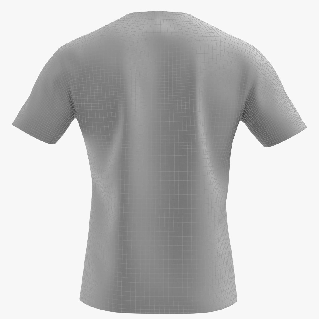 T-Shirt 3D Model – Low Poly Realistic Clothing for Games, FBX, OBJ - View 15