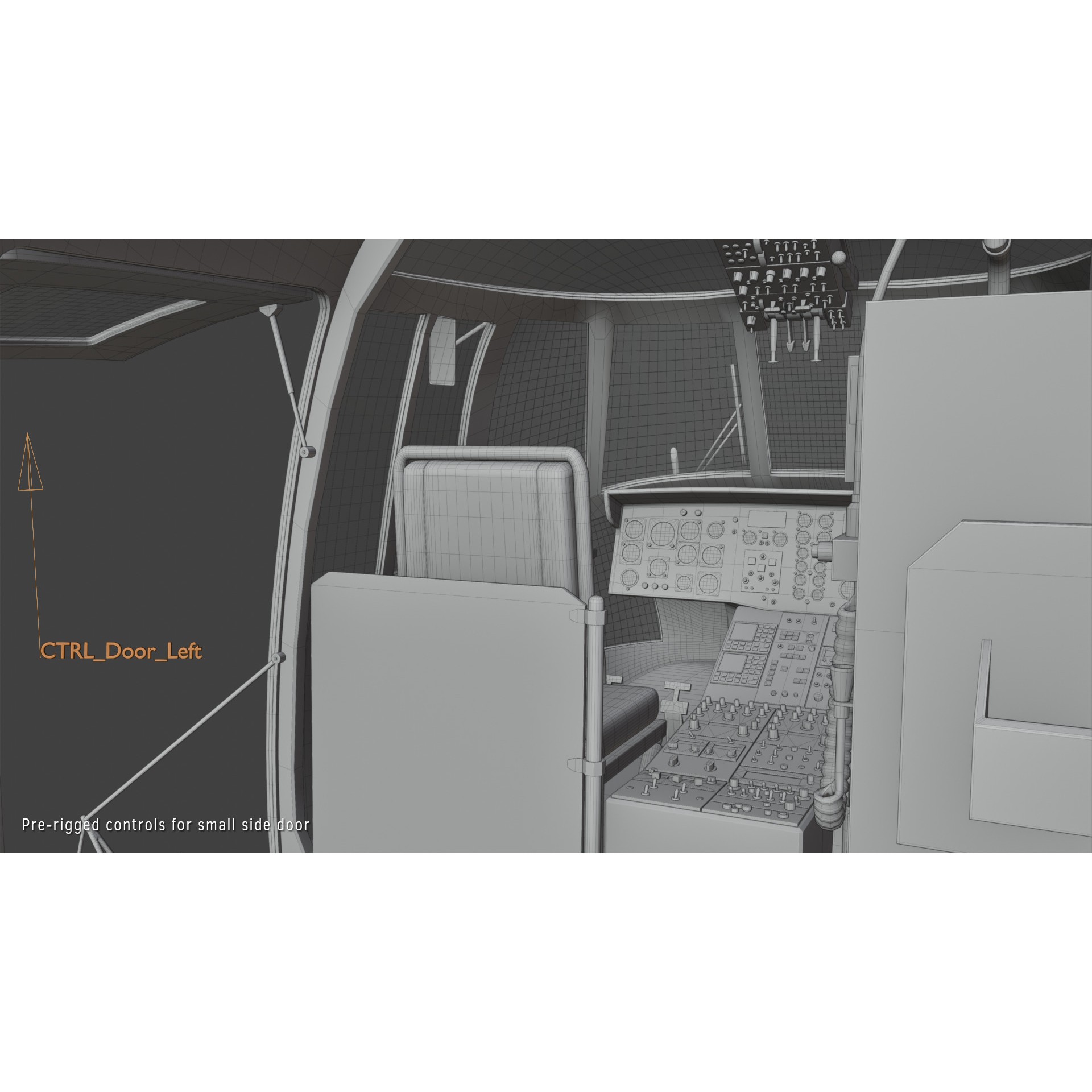Westland Sea King ASaC7 - Rigged PBR 3D Model - View 12