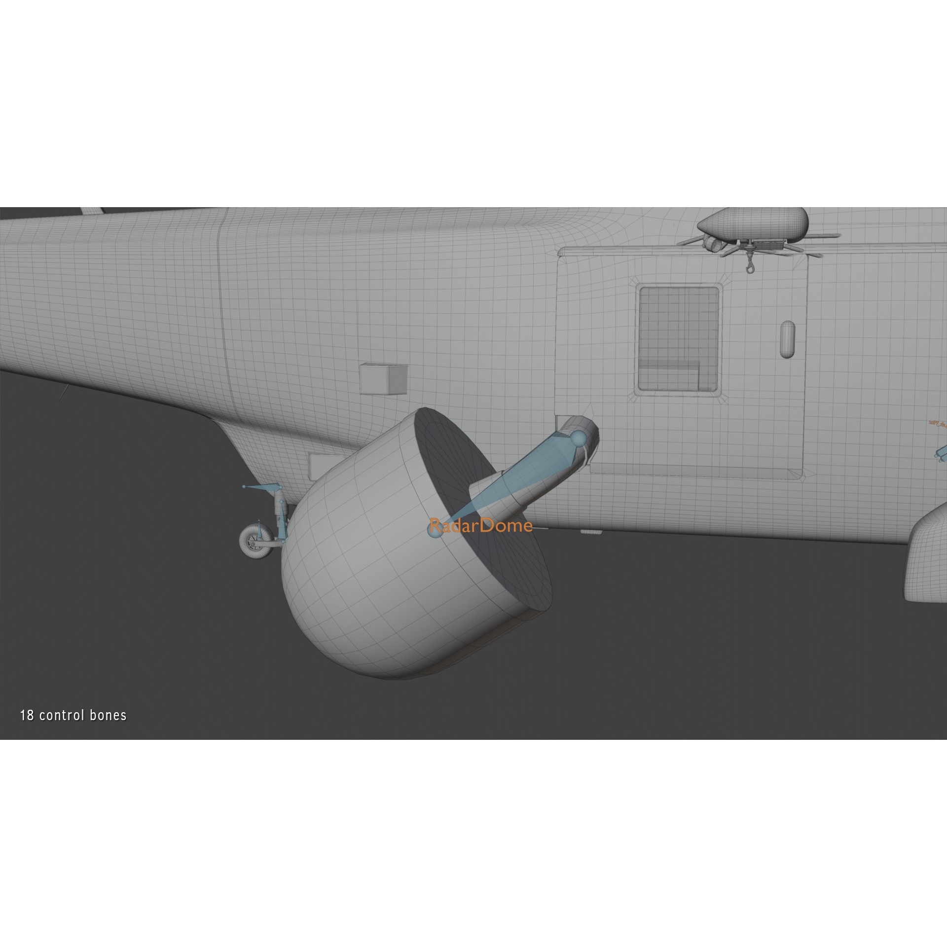 Westland Sea King ASaC7 - Rigged PBR 3D Model - View 20