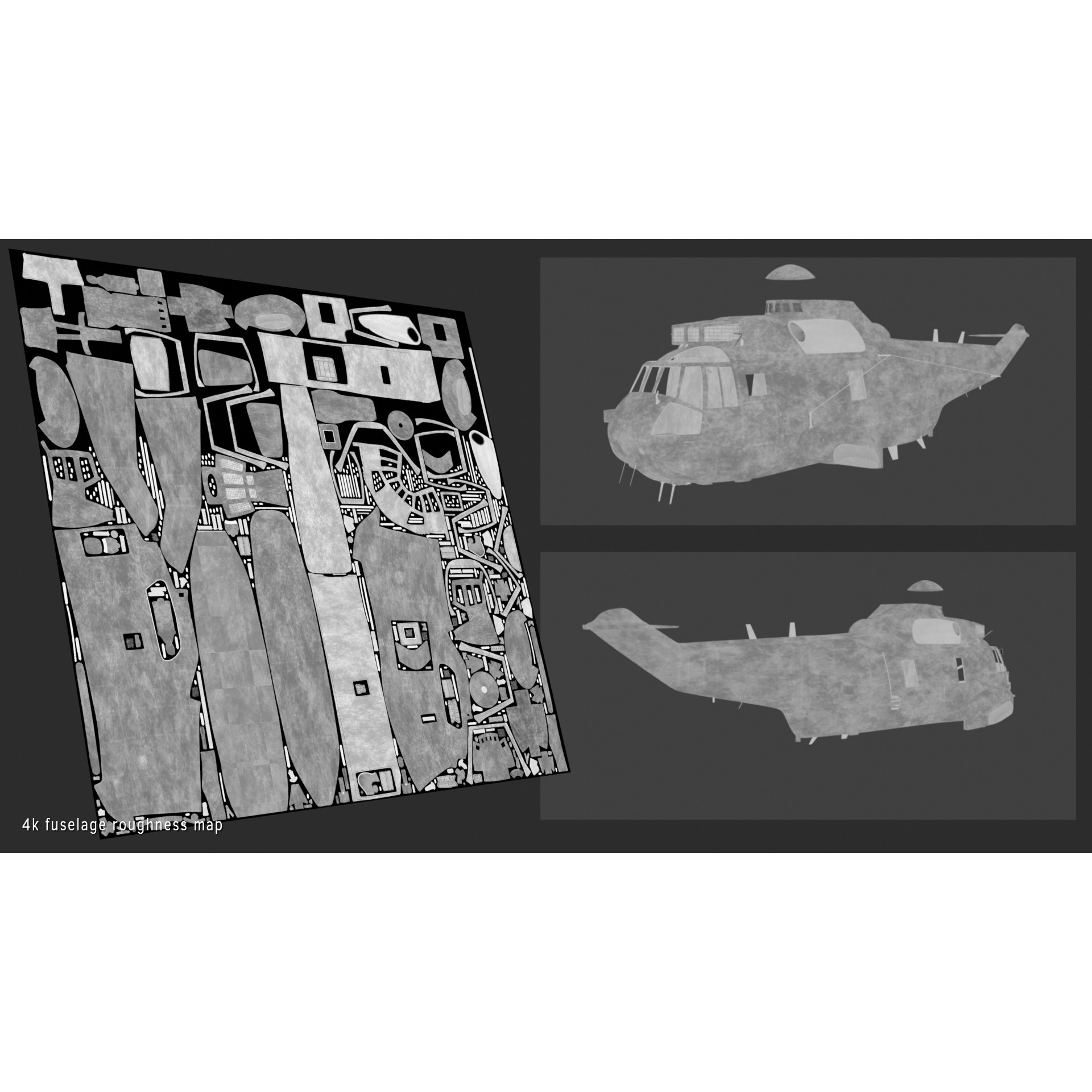 Westland Sea King ASaC7 - Rigged PBR 3D Model - View 28