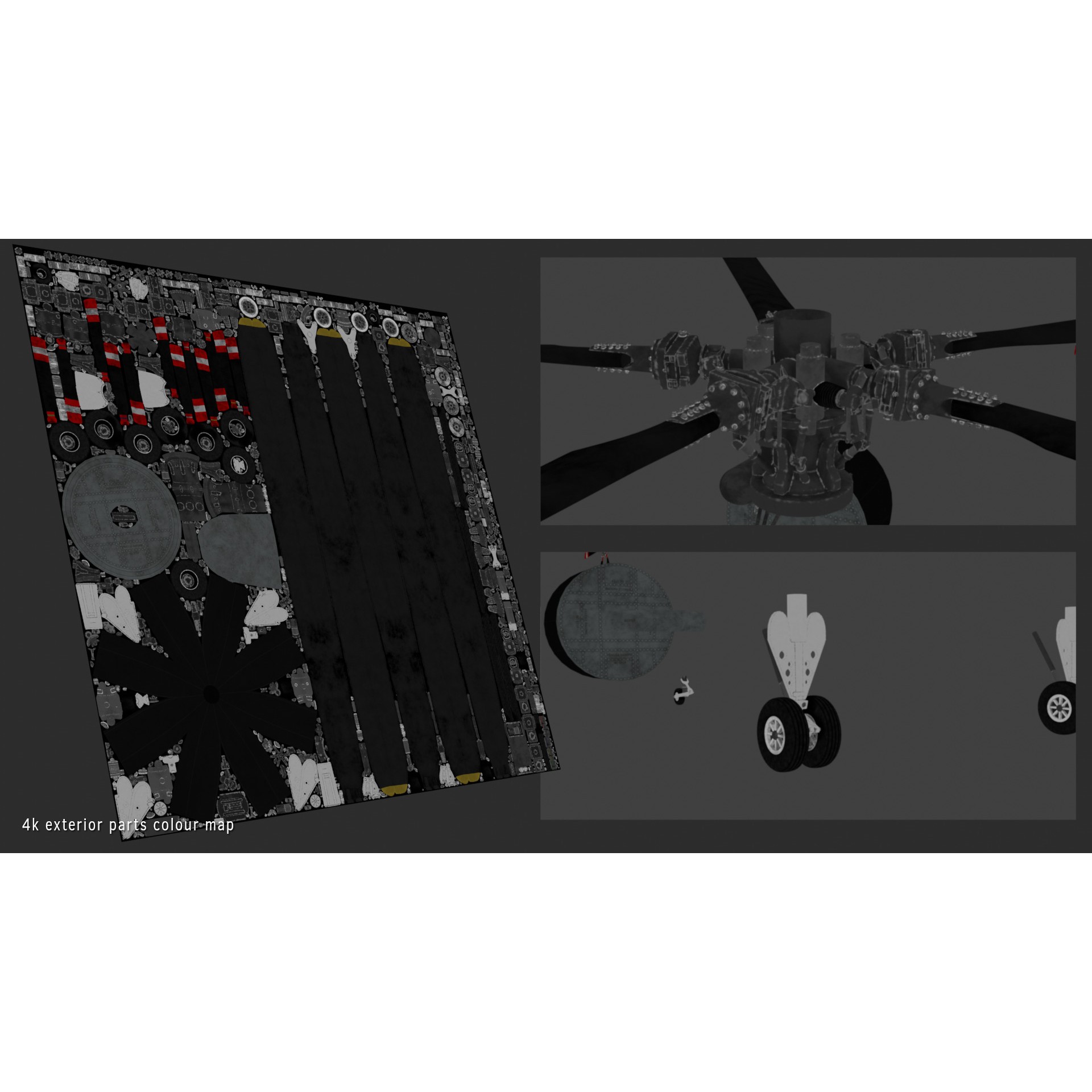 Westland Sea King ASaC7 - Rigged PBR 3D Model - View 31