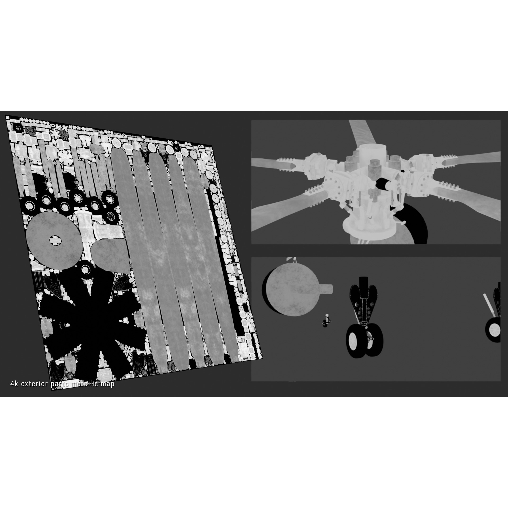 Westland Sea King ASaC7 - Rigged PBR 3D Model - View 32