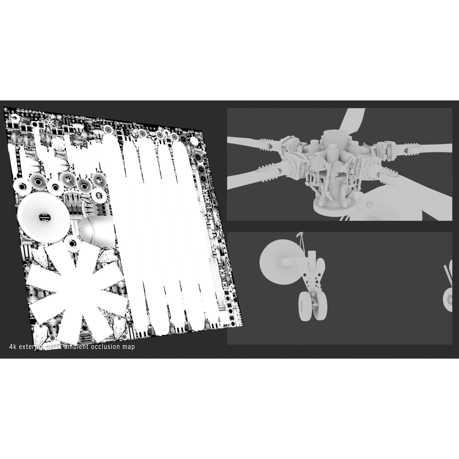 Westland Sea King ASaC7 - Rigged PBR 3D Model - View 35