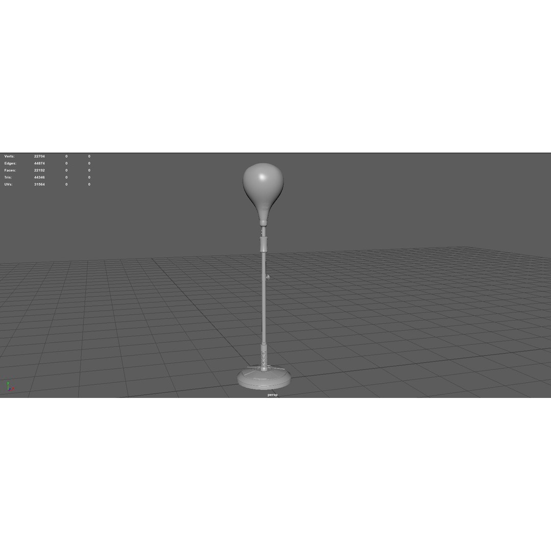 Height Adjustable Punching Bag 3D Model – PBR Game Asset, FBX, OBJ - View 10