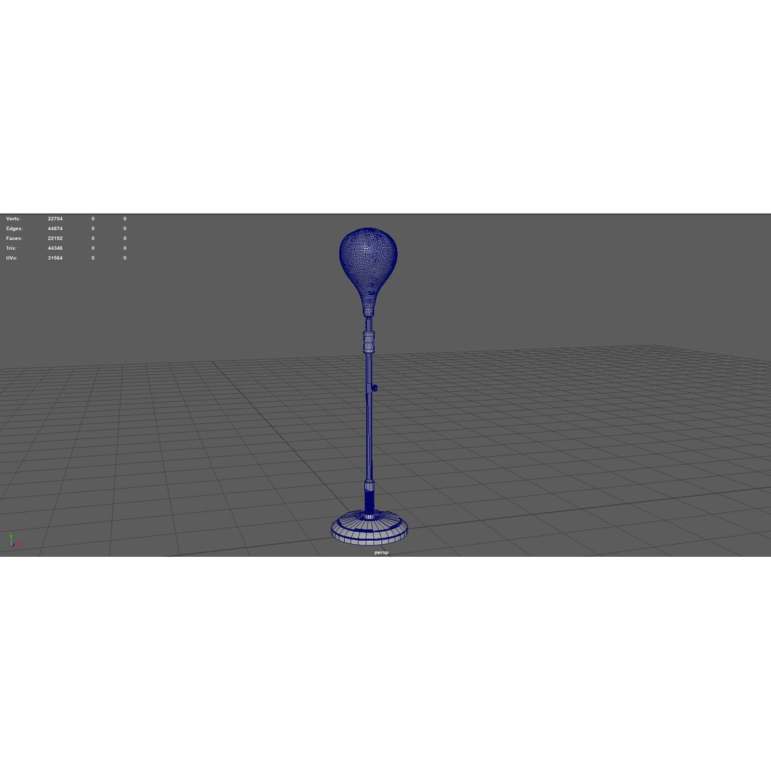 Height Adjustable Punching Bag 3D Model – PBR Game Asset, FBX, OBJ - View 11
