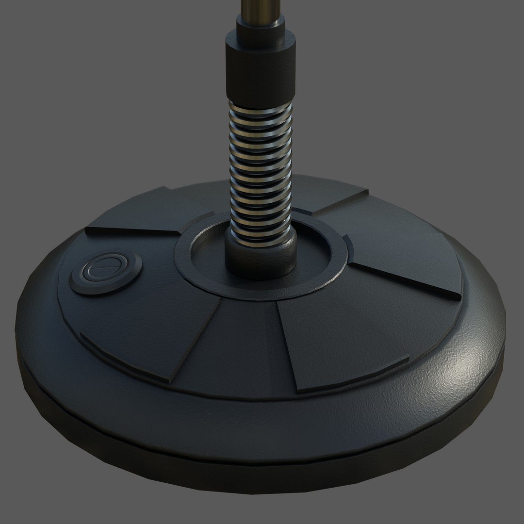 Height Adjustable Punching Bag 3D Model – PBR Game Asset, FBX, OBJ - View 5