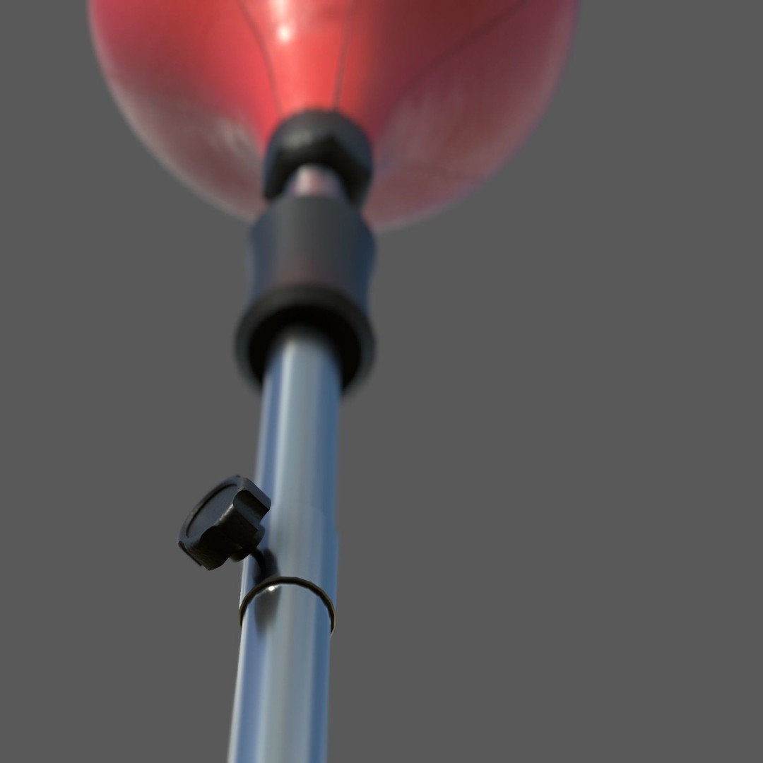 Height Adjustable Punching Bag 3D Model – PBR Game Asset, FBX, OBJ - View 6