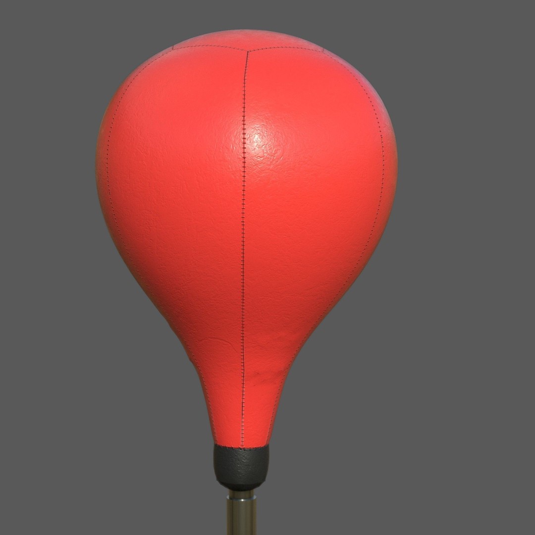 Height Adjustable Punching Bag 3D Model – PBR Game Asset, FBX, OBJ - View 7