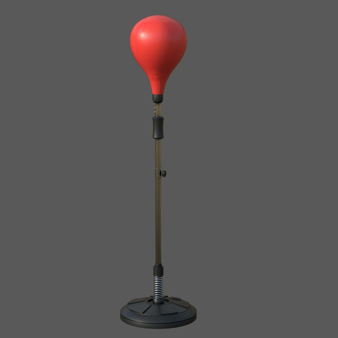 Height Adjustable Punching Bag 3D Model – PBR Game Asset, FBX, OBJ - View 8
