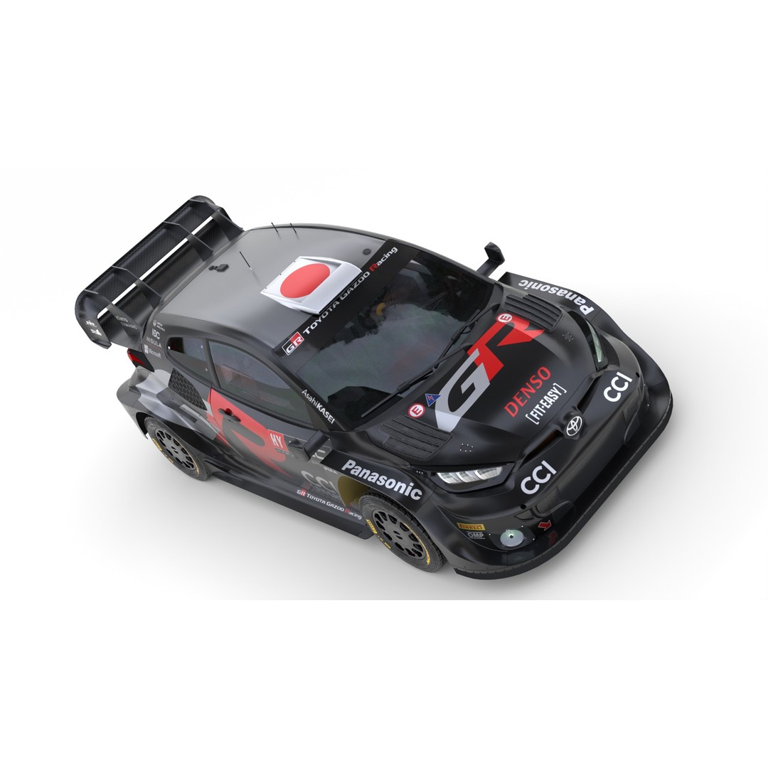Toyota Yaris GR WRC 2024 3D Model – High Poly Game Asset, FBX, PBR - View 12