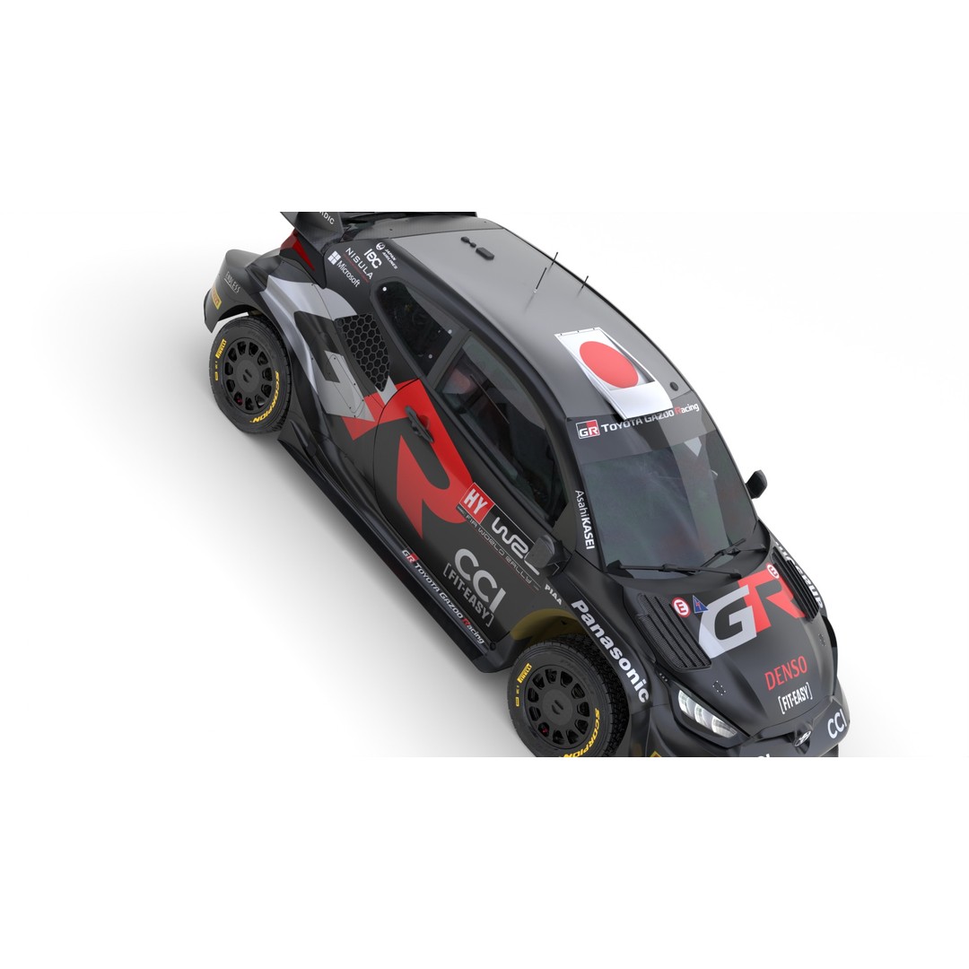 Toyota Yaris GR WRC 2024 3D Model – High Poly Game Asset, FBX, PBR - View 13