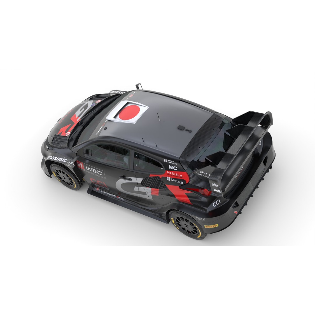 Toyota Yaris GR WRC 2024 3D Model – High Poly Game Asset, FBX, PBR - View 14
