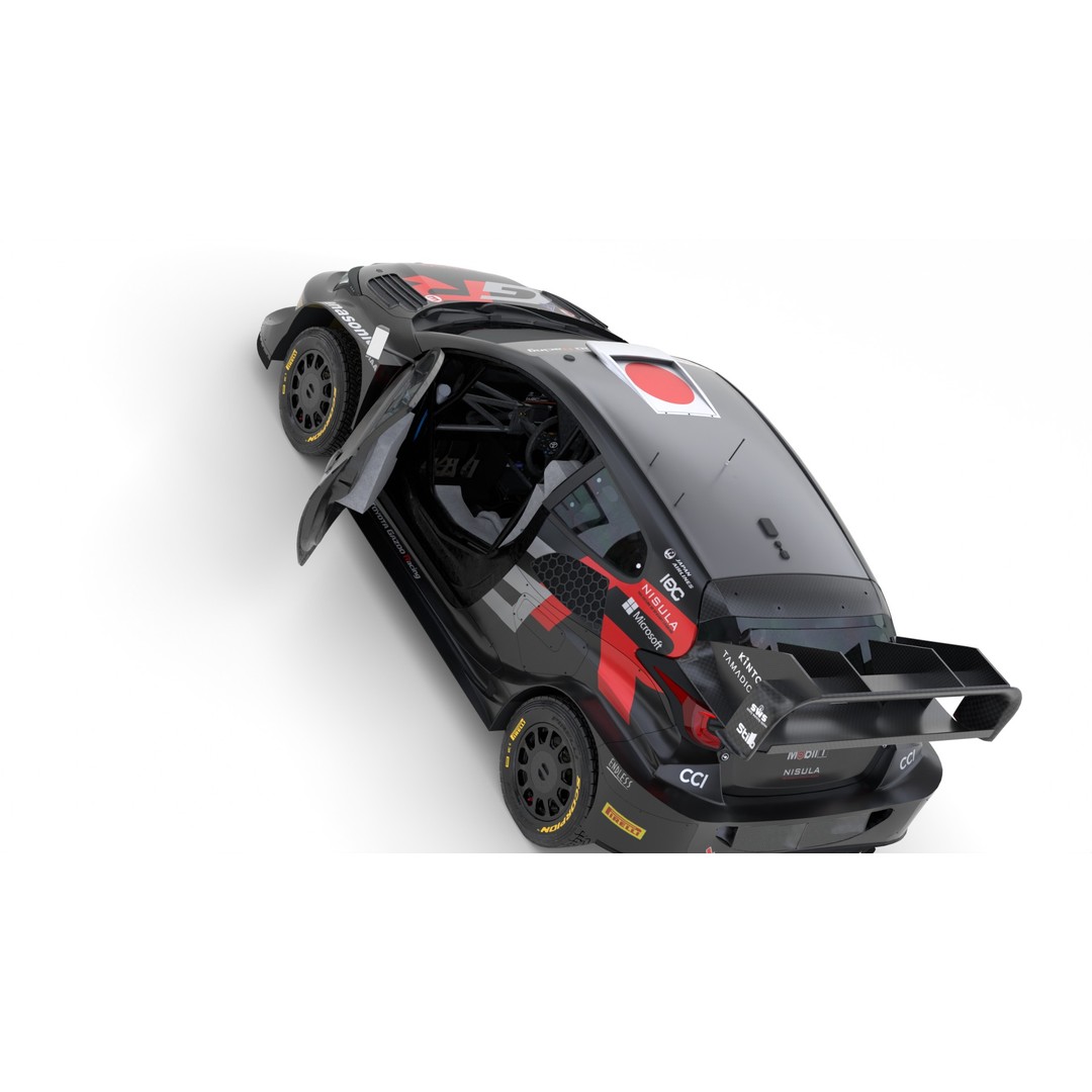 Toyota Yaris GR WRC 2024 3D Model – High Poly Game Asset, FBX, PBR - View 15