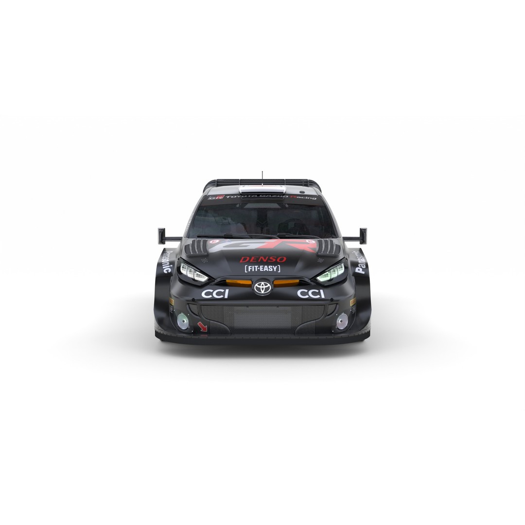 Toyota Yaris GR WRC 2024 3D Model – High Poly Game Asset, FBX, PBR - View 5